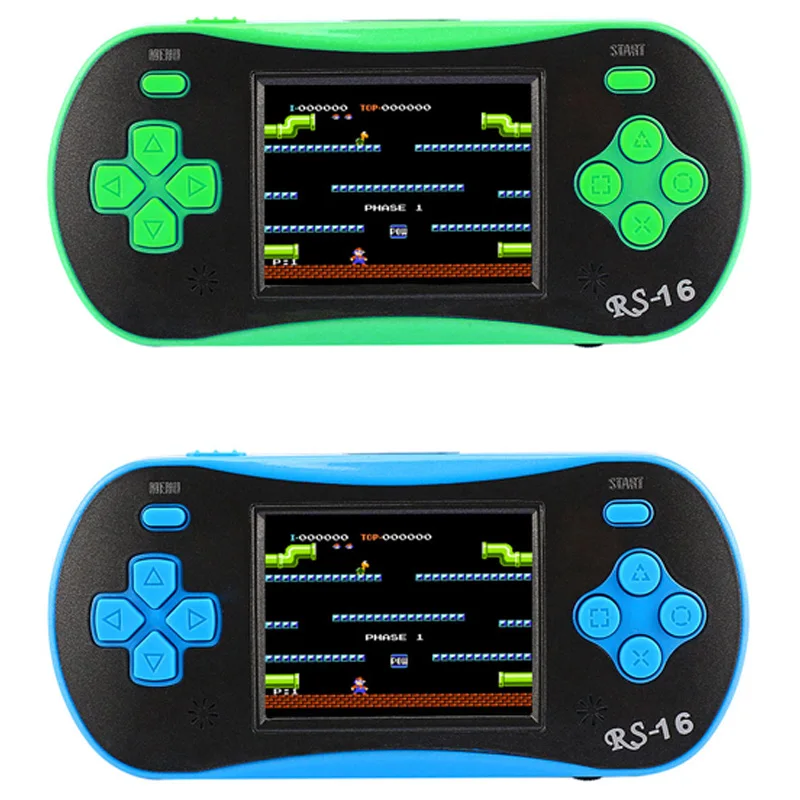 Rs-16, детский Классический Портативный игровой плеер, 2,5 дюймов, 8 бит, игровая консоль, встроенный в 260 классических игр