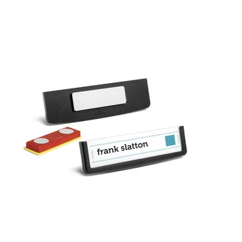

Badge frame with magnetic mount 17x67mm Black