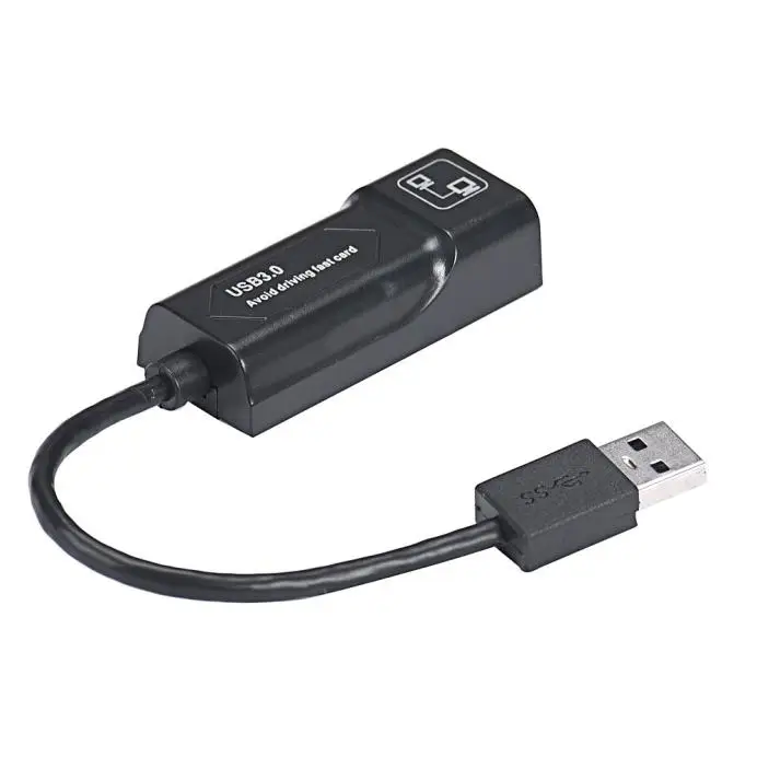 USB 3 0 10/100 / 1000 Мбит/с Gigabit Ethernet RJ45 Внешний NIC поддерживает полнодуплексный и