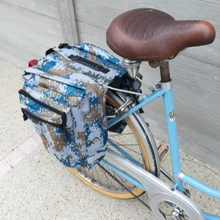 Горный дорожный велосипед 2 в 1, камуфляжные сумки для багажника, велосипедная двухсторонняя задняя стойка, заднее сиденье, сумка для багажа