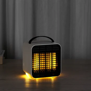 

2000mAh battery Mini Portable Air Conditioner Humidifier Anion Purifier Desktop Air Cooling Fan for Office Home with Night Light