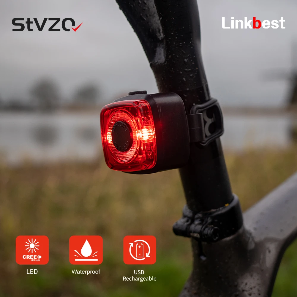 Велосипедный задний фонарь Linkbest, сертификация StVZO, водонепроницаемый IPX5, велосипедный задний фонарь, безопасный для езды на велосипеде, аксессуар для освещения