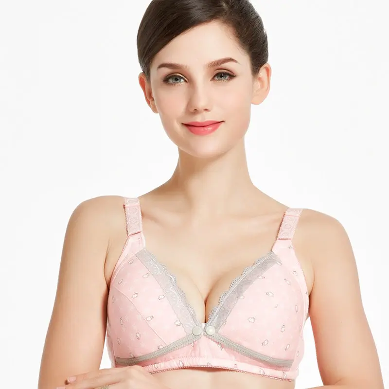 I Уютные хлопковые бюстгальтеры для кормящих женщин-Дешевые soutien gorge allaitement бюстгальтер для грудного вскармливания пищевой Топ - Цвет: I