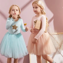 Осенняя одежда с длинными рукавами для детей, платье для девочек детское свадебное платье Принцесса платье трапециевидной формы, Детские платья для девочек, Новогодняя одежда возраст 3, 6, 8, лет платье принцессы Повседневная одежда