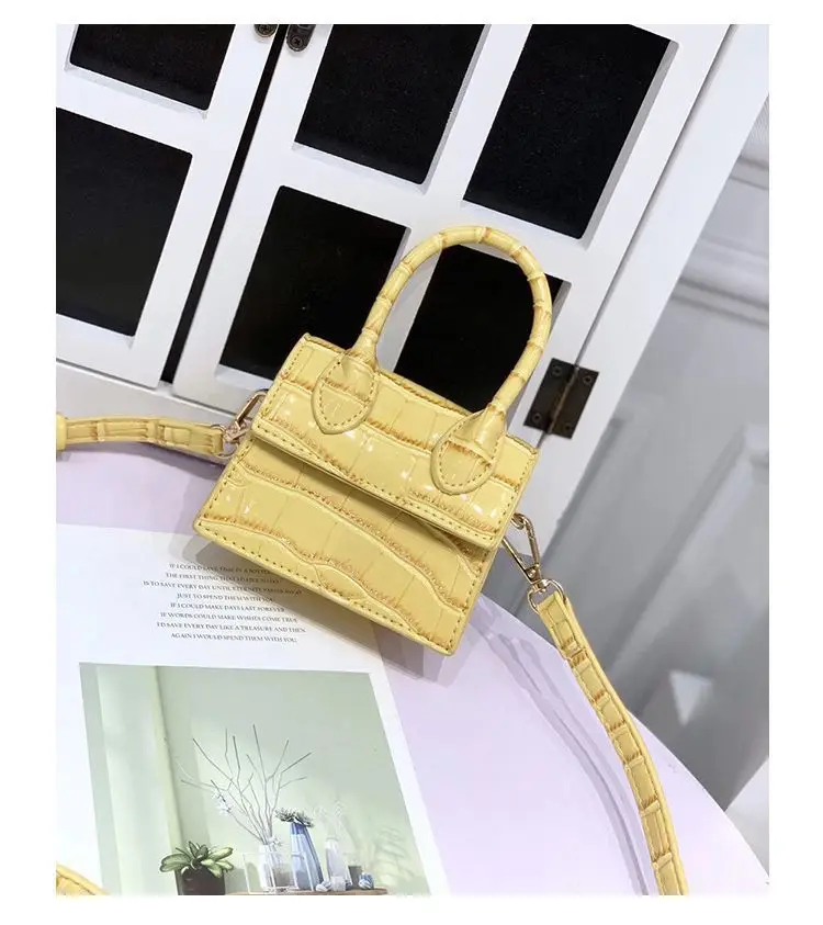 Роскошные сумки, брендовая индивидуальная вышитая сумка, Новая женская мини-сумка с узором «крокодиловая кожа», подвесная Декоративная Сумка