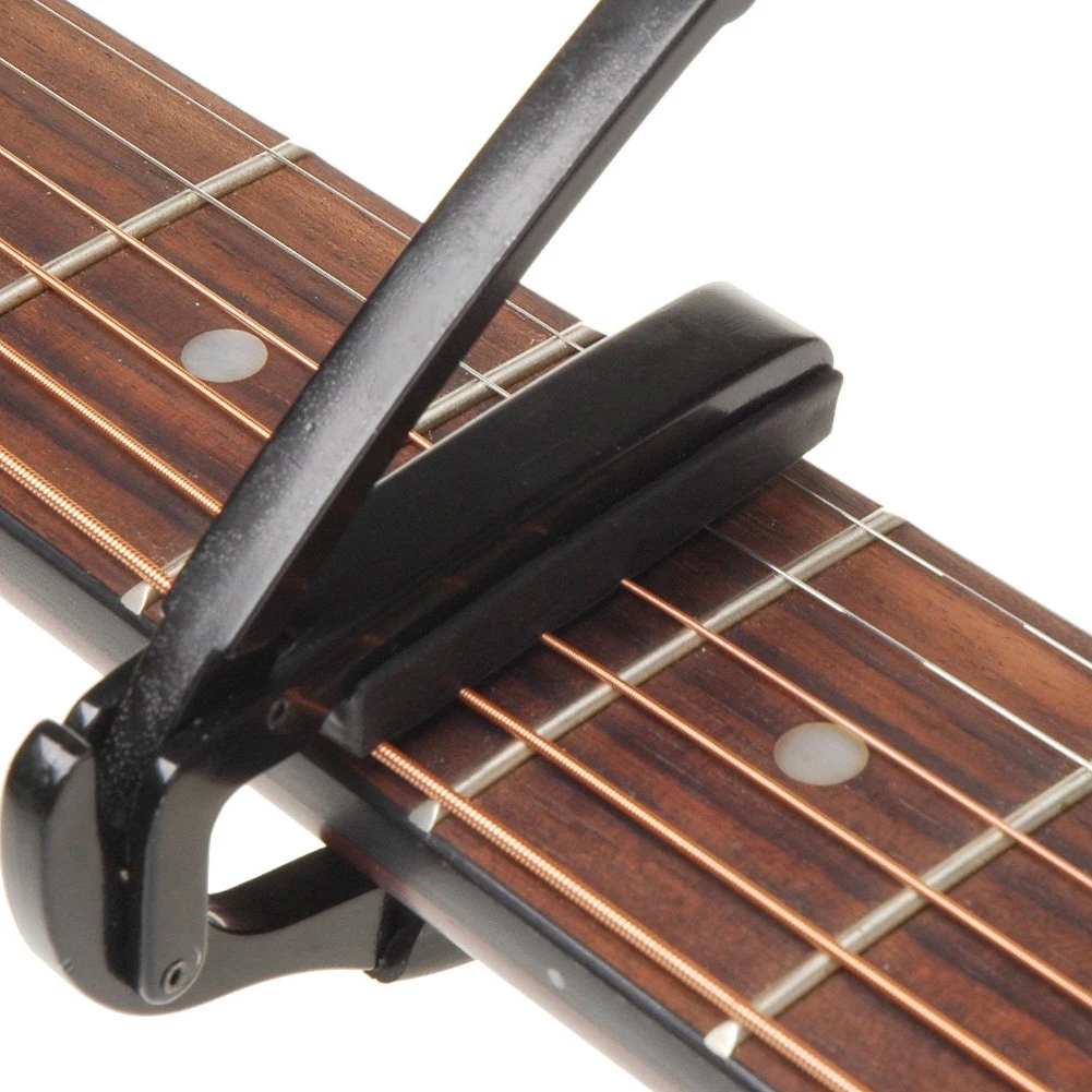 Universal Guitar Capo Quick Change Clamp Key Zinc Alloy Metal Capo For Acoustic Classic Electric