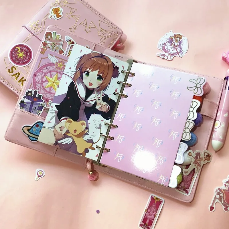 3 вида стилей Card Captor Sakura аниме действие напечатанный рисунок Бумага Настольная книга волшебный блокнот Прекрасная Луна Звезда Дневник Книга Канцелярский набор
