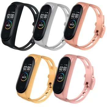 

Metal Watchband for Xiaomi Mi Band 3 Band 4 Bracelet Replacement Watch Strap for Mi Band 3/4 Bracelet Wriststrap Mi band 4/3