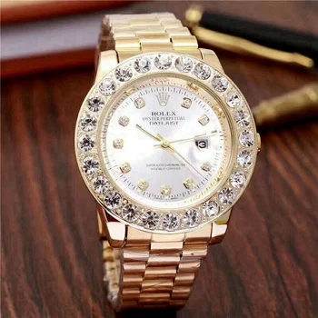 

rolex- Luxury Brand quartz Watches Quartz Watch women Stainless Steel Strap wristwatch classic business dress men watch