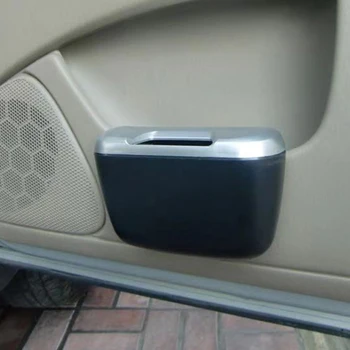 

Car Rubbish Box Dust Case Box Trash Can in Car Plastic Trash Bag Car Organizer Box Waste Container Car Trash Bin Car Accessories