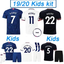 Детские футбольные майки Челси,,, Виллиан лампард, футбольные футболки для мальчиков, набор, 19, 20, JORGINHO, GIROUD, детские футбольные комплекты