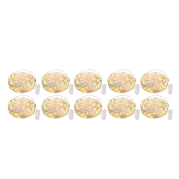 

Battery Operated 20 LED Fairy Lights String Lights Copper Wire for DIY Wedding Indoor Party Christmas,Warm White,10 Pack