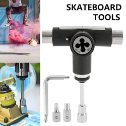 Kit d'outils de réparation de Skateboard, 1 ensemble, clé multifonctionnelle, pour patins à roulettes semi automatiques en forme de T, clé robuste 