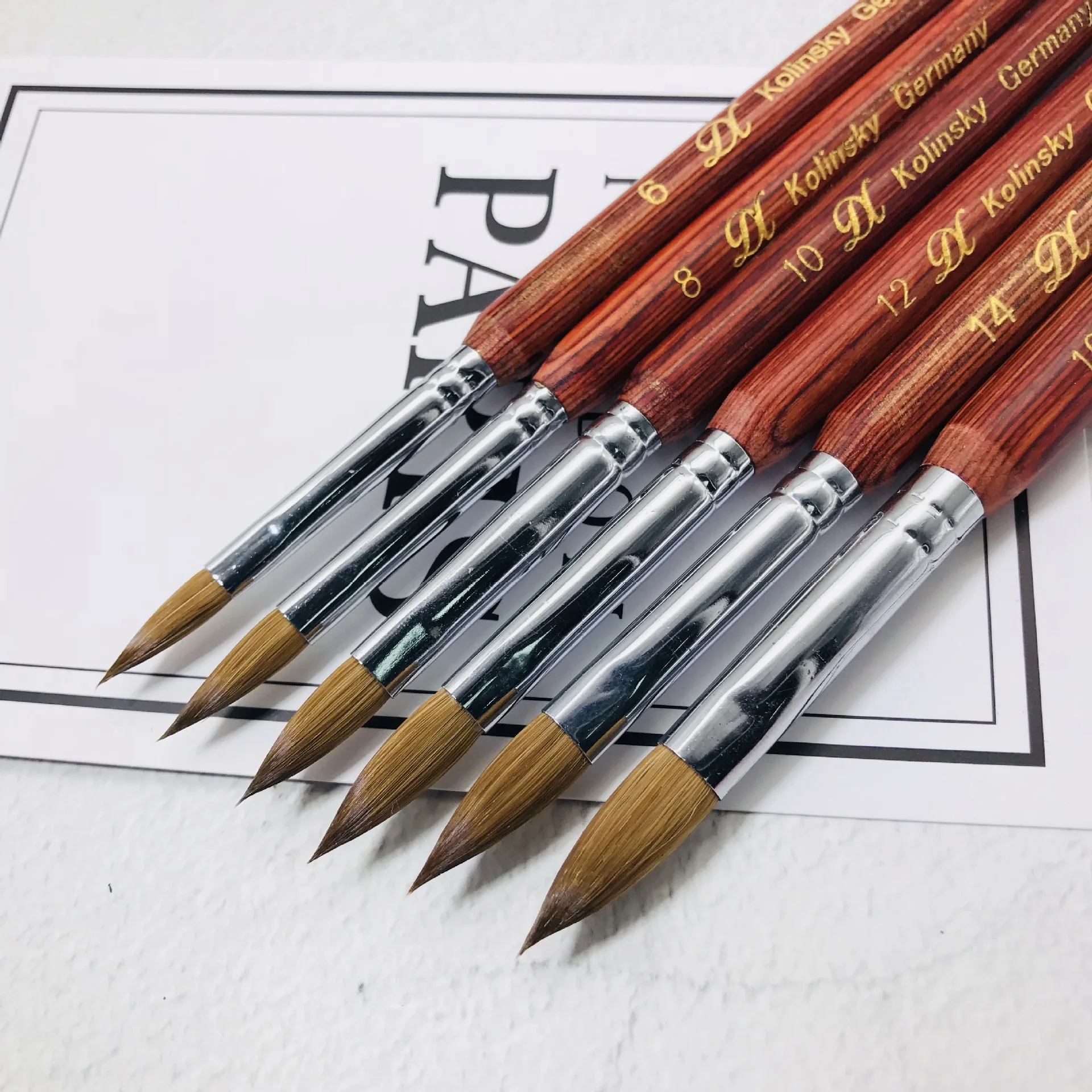 100%Kolinsky DX nail brush art 100% hair high quality crystal pen 2#-20# | Красота и здоровье