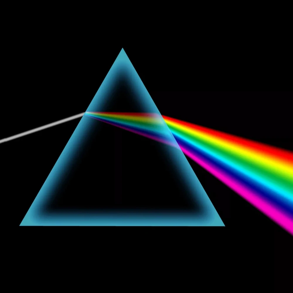 

30*30*100MM Optical Experiment Rainbow Triangle Refractive Diamond Lens with Equilateral Prism of K9 Glass