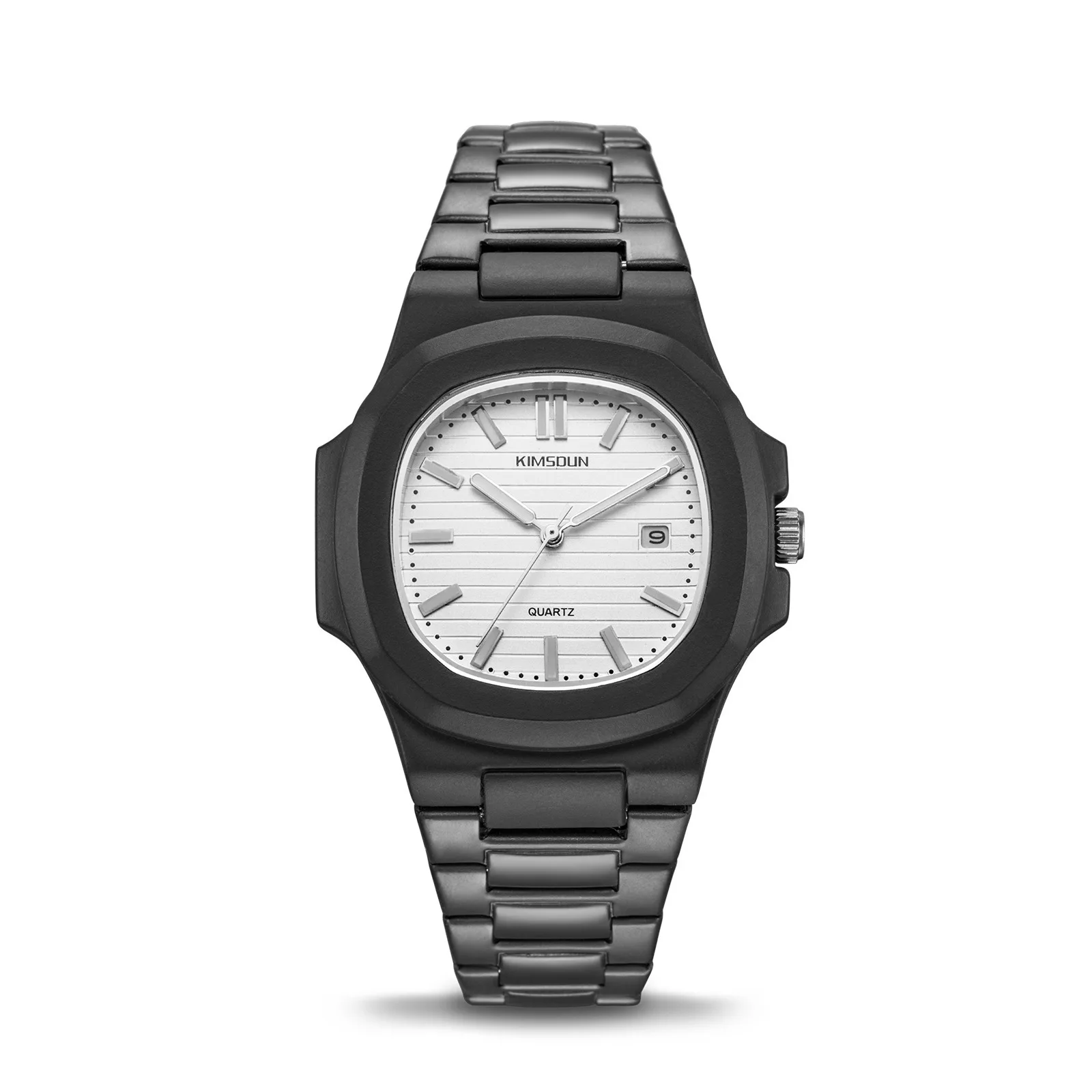 

Kimsdun Watch Hot Selling Square Waterproof Stainless Steel MEN'S Watch Calendar Night Light Sports Quartz Watch MEN'S Watch