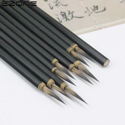 Zone – stylo à ligne avec crochet pour calligraphie en cheveux de loup, pour débutant, brosse à peinture chinoise, brosse à encre de dessin, fournitures scolaires, cadeau, 3 pièces 