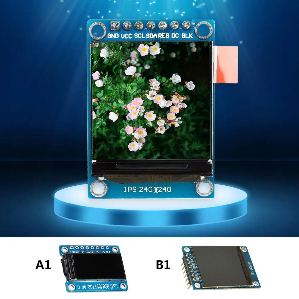 0 96/1 3 дюймов 8Pin HD цветной ips экран TFT ЖК дисплей SPI ST7735 модуль для Arduino|Детали и