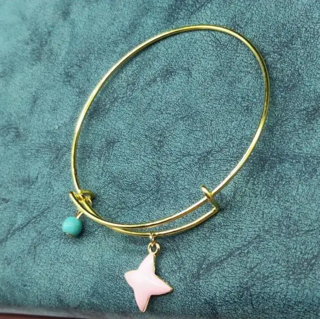 

lx150 Romantic Simple Trendy starfish moon alloy pearl bracelet retractable pendant hand jewelry accessories unisex bracelet