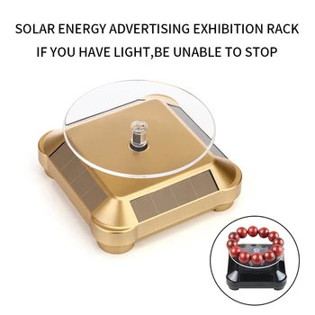 

Solar Showcase 360 Turntable Rotating Jewelry Watch Ring Phone Stand Display Jewelry Organizer Hard Display Stand 4 Colors New