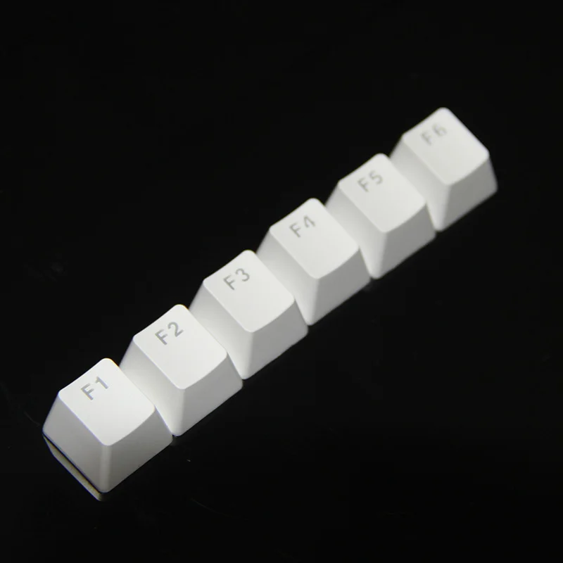 Mechanical Keyboard Keycap Set - DIY Customization, Repair, Replacement, 12pcs/Lot, White and Black, 1U Description Image.This Product Can Be Found With The Tag Names Computer cleaners, Computer Office, Mechanical keyboard