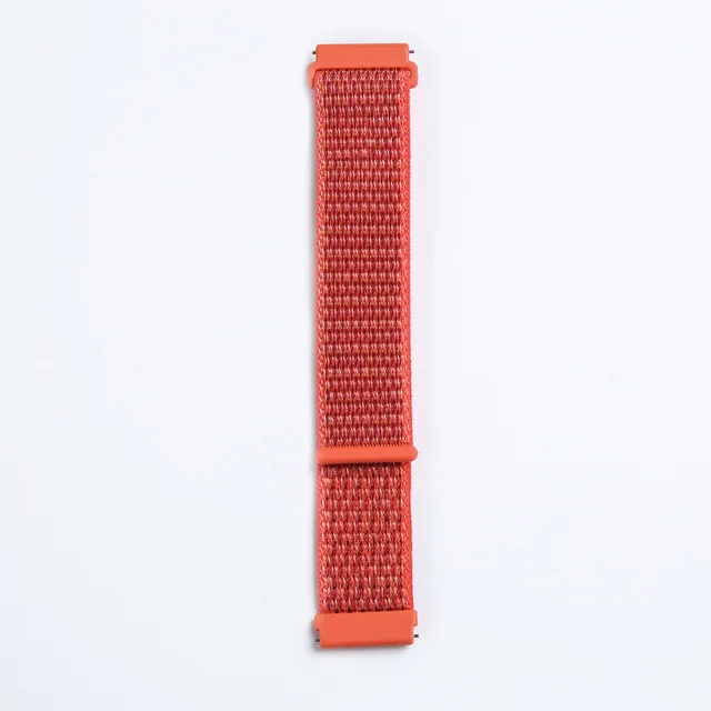 Sport loop for apple watch series 4 3 2 1 band reflective strap for iwatch 1 2 3 4 38mm 42mm 40mm 44mm woven nylon breathable - Цвет ремешка: Orange red