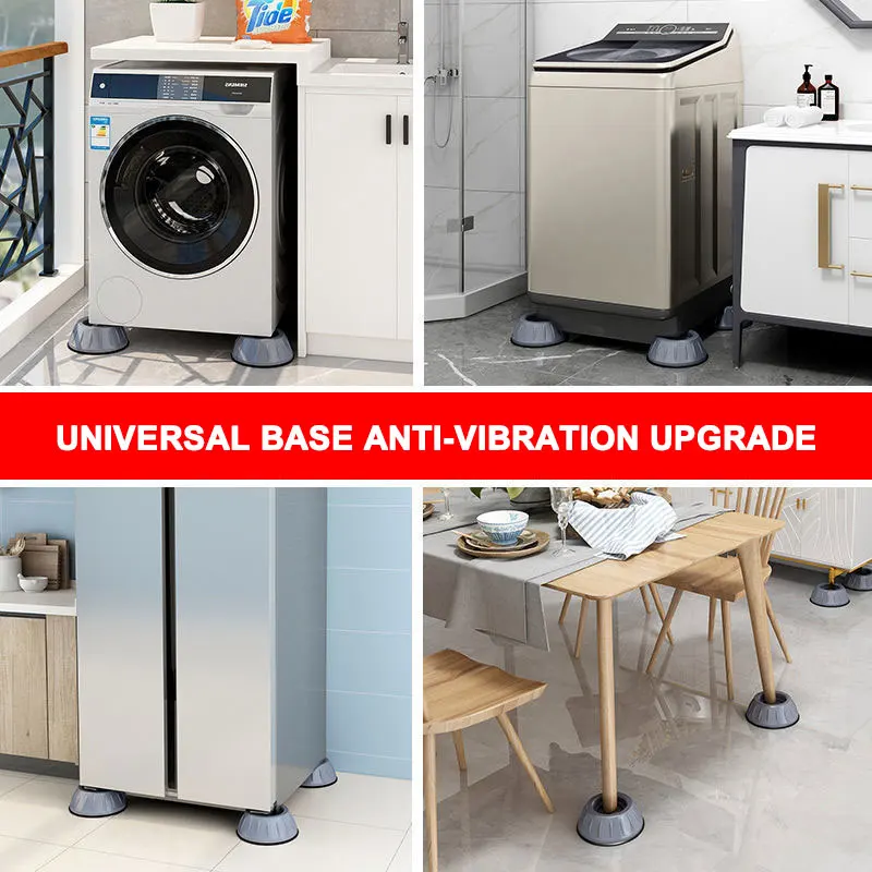1/2/4PCS of Anti Vibration Pads Washing Machine Silent Rubber Feet Refrigerator Base Fixed Non-slip Foot Pad Bracket Accessories