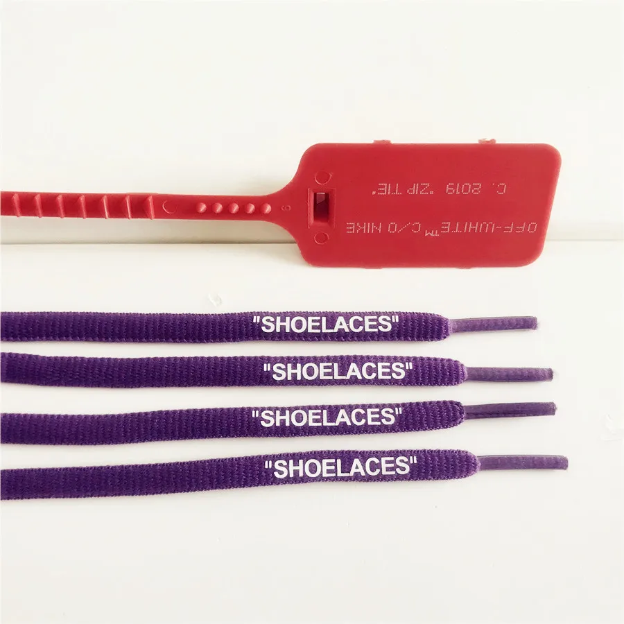Purple Новые 4" /55"/6" печатные" шнурки ", белые шнурки на молнии с принтом" шнурки ", овальные шнурки для обуви для кроссовок - Цвет: Purple