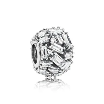 

100% 925 Sterling Silver 1:1 797746CZ Chiselled Elegance Charm Original Women Winter Fashion Gift Jewelry