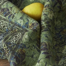 Дизайн, тонкое винтажное платье с бирюзовым принтом, cheongsam, ткань высокого класса, льняная ткань для одежды