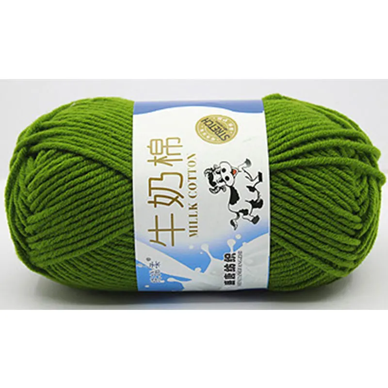 Soft Bamboo Baby Yarn for Crochet, Knitting, Milk Cotton Yarn, Thick Yarn,  katoen garen lanas para tejer