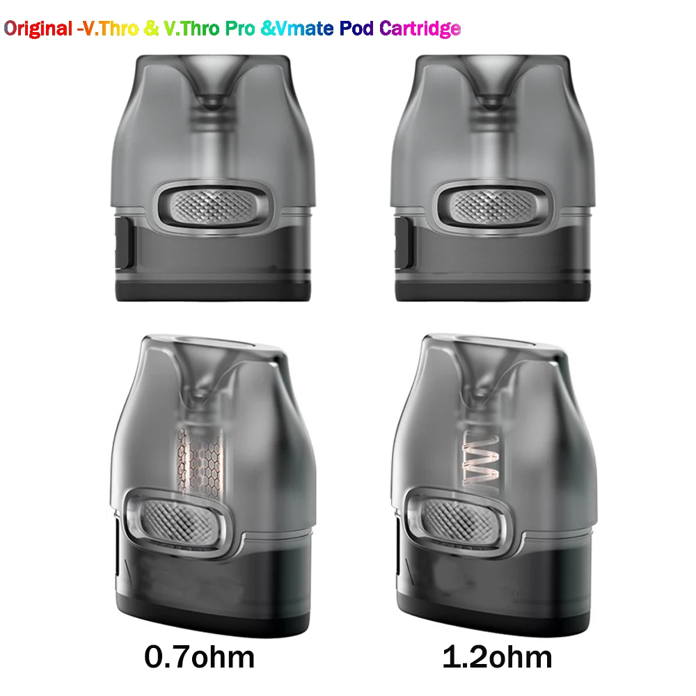 4pc Original VOOPOO V Thru Pro Pod Vmate Cartridges 3ml 0.7ohm Mesh Coils Cores Cartridge Tank | Игрушки и хобби