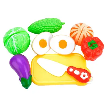 

8pcs Fruit Vegetable Simulation Toys Set for Children Foods Interactive Educational Toys Vegetable Kitchen Model Toy #20