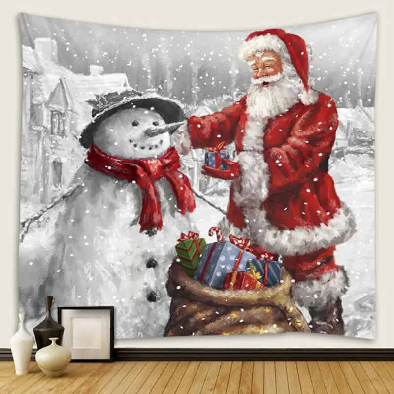 2019-New-Christmas-Wall-Hangings-Carpet-Hippie-Tapestry-Xmas-Christmas-Wall-Polyester-Fabric-Tapestry (1)