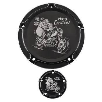 

Motorcycle Merry Christmas Custom Derby Timer Timing Covers for Harley Touring Softail Dyna FLHT FLTR FLHR FXSB