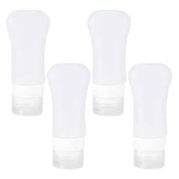 

4pcs Travel Bottles 60ml Silicone Subpackaging Bottles Makeup Container Lotion Storage Bottles Skin Care Supplies with Sucker