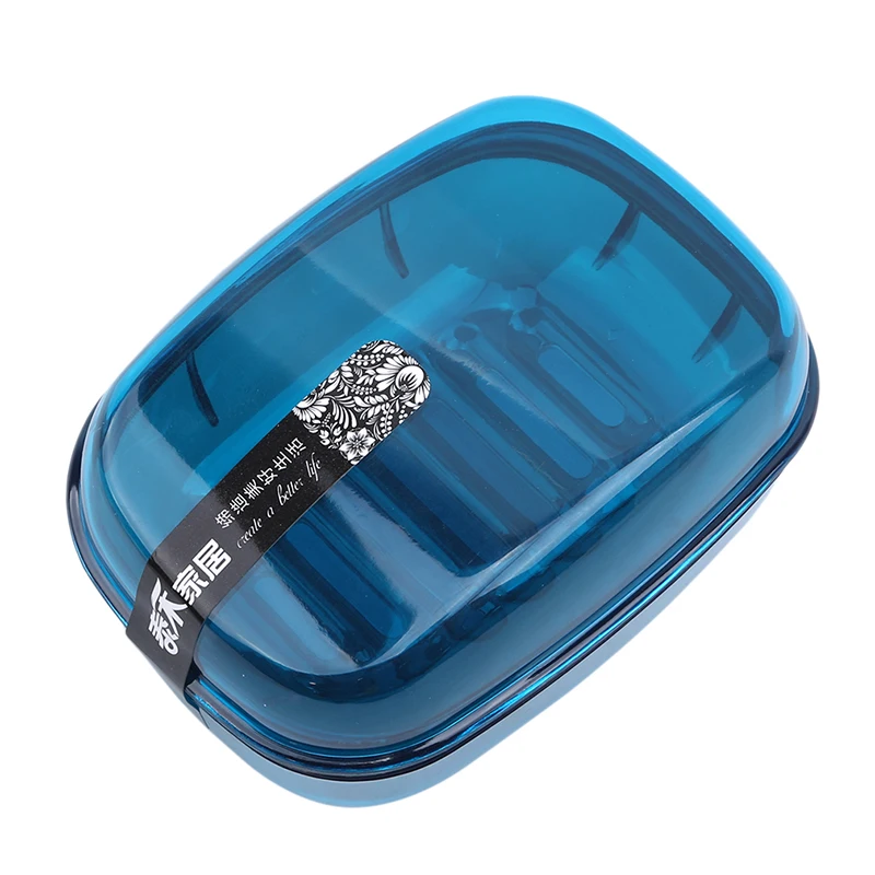 Portable Travel Soap Box Simple Double Heightening Soap Box Home Kitchen Bathroom Drain Soap Box With Lid Household Supplies