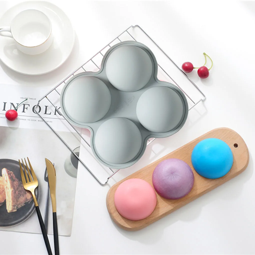 6cavity полусфера формы DIY силиконовая, для конфет кубика льда Пудинг Пресс-формы для выпечки шоколад противень для выпечки