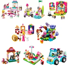 Обувь для девочек друзья Замок принцессы Миа Эмма собака Животные дом автомобиля, строительные блоки, кирпич совместимый дизайн игрушки для детей