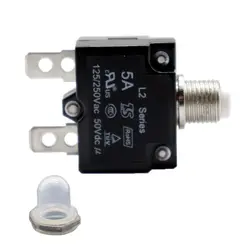 2X 5Amp выключатель переключатель защиты от перегрузки + прозрачная водонепроницаемая крышка