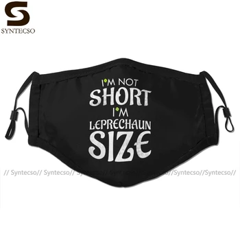 

Irish Leprechaun Mouth Face Mask I AM Not Short I AM Leprechaun Size Funny Facial Mask Fashion Cool with 2 Filters for Adult