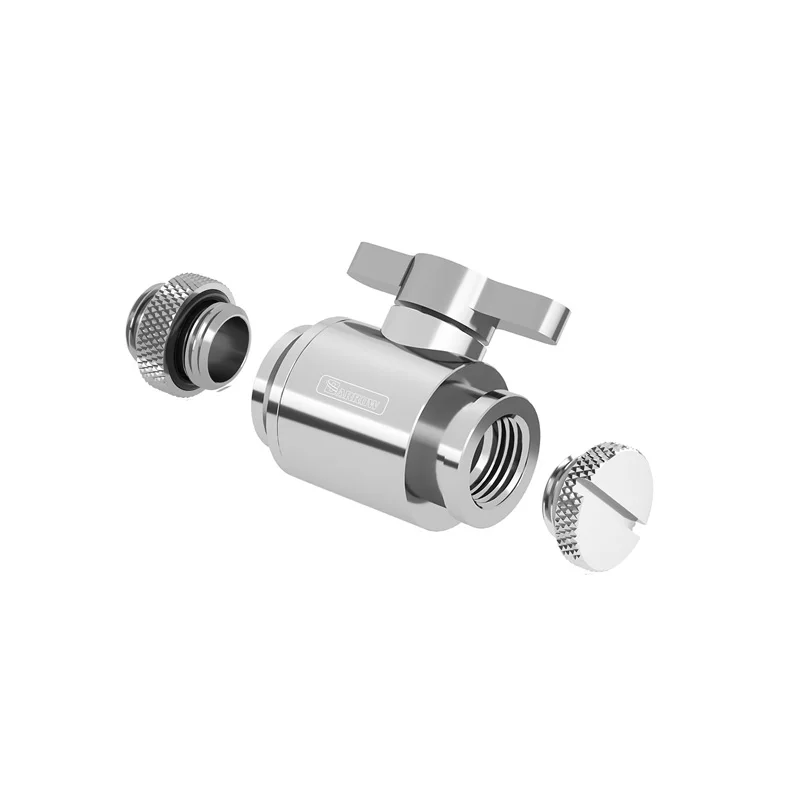 Carrinho de Mão Válvula de Água Latão com Vedação até Acessórios de Água Transporte da Gota Lidar com g1 Prata Brilhante Mini Conector - 4 - Imagem 2