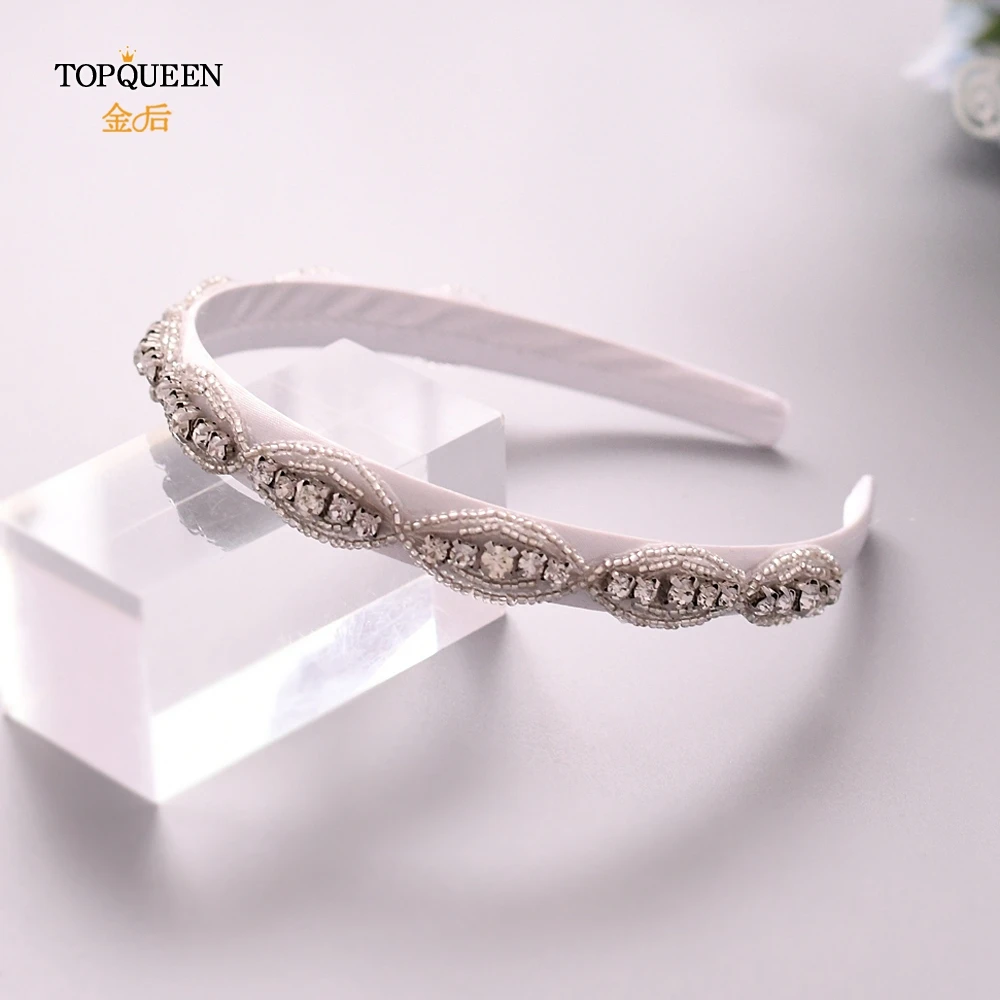 TOPQUEEN, S102-FG, свадебные стразы, аксессуары для волос, свадебная тиара, головные уборы, серебряные стразы, повязка на голову, барокко, лента для волос