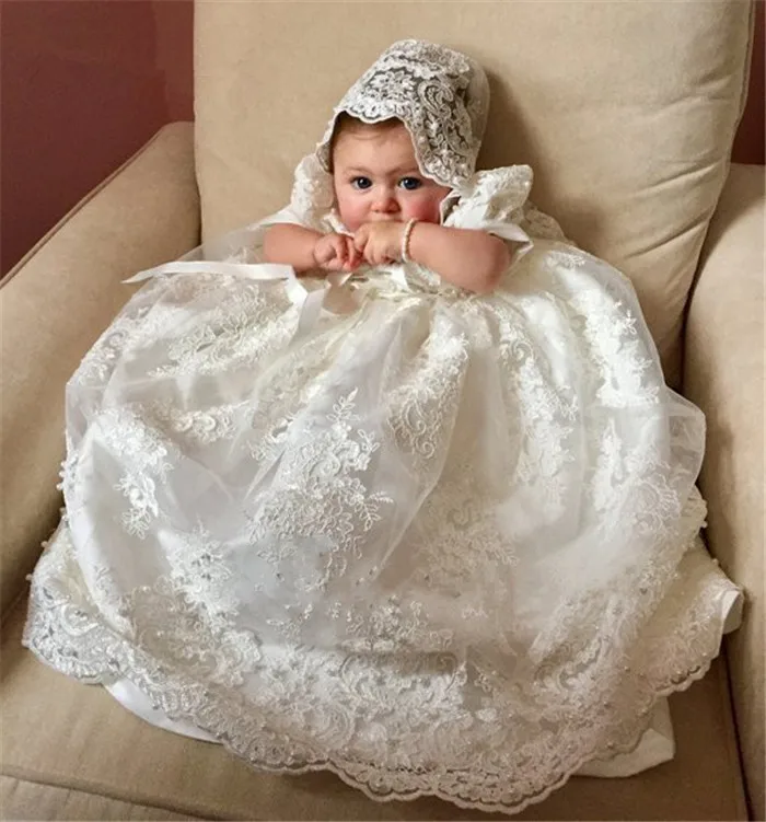 Потрясающее новое платье для крещения; платье на крестины для маленьких девочек; Длина до пола; платье на крестины для маленьких девочек; комплект одежды ручной работы; фамильный наряд