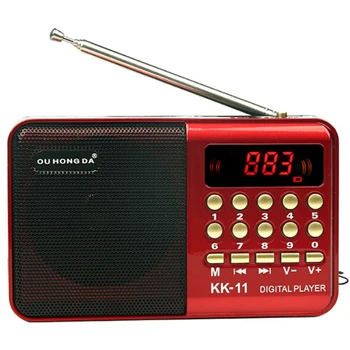 

Digital Radio Fm Outdoor Sport Portable Mini FM Radio Speaker Music Player Telescopic Antenna Handsfree Pockets Receiver