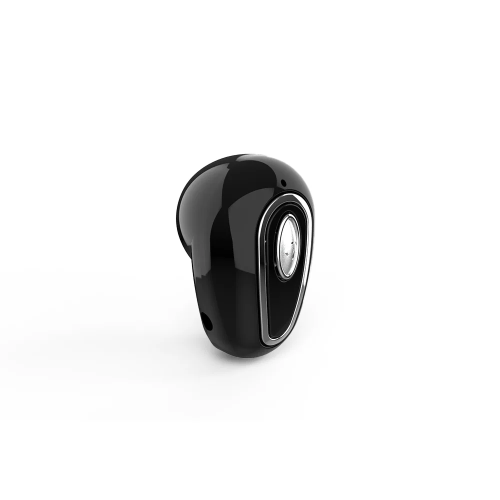 Rovtop беспроводные мини-наушники Bluetooth 4,1, беспроводные наушники-вкладыши, спортивные наушники с микрофоном, гарнитура для телефона - Цвет: Black
