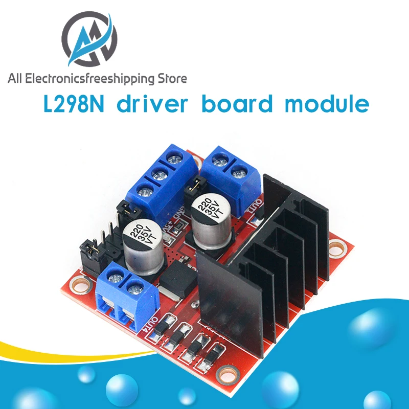 Módulo de placa de controlador L298N, robot de coche inteligente, motor paso a paso L298, placa de pruebas peltier, potencia alta, 1 unidad