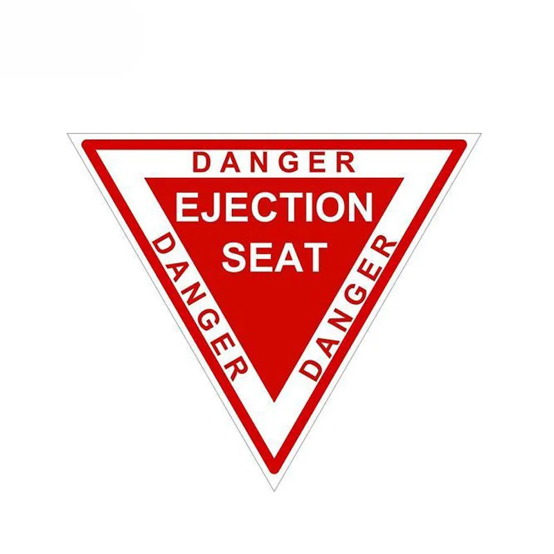

Personality Car Sticker Wanring Motorcycle Helemt EJECTION SEAT Decal Accessories Vinyl Cover Scratches Waterproof PVC