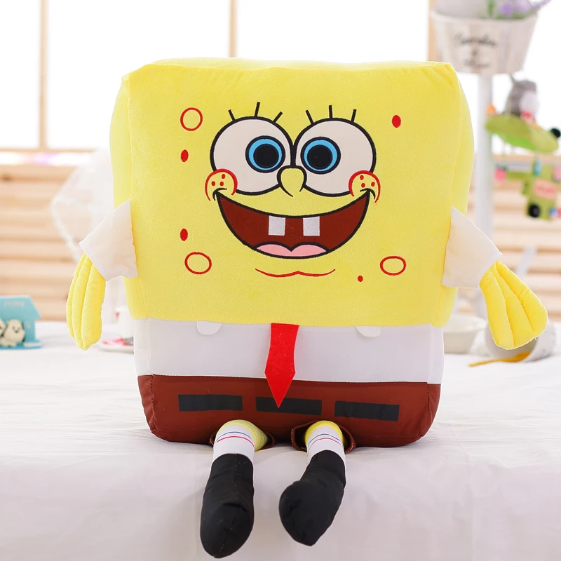 40-60 см мультфильм Губка Боб Патрик звезда плюшевые игрушки мягкие милые животные Подушка Детская кукла диван подушка для детей подарки на день рождения - Цвет: Spongebob
