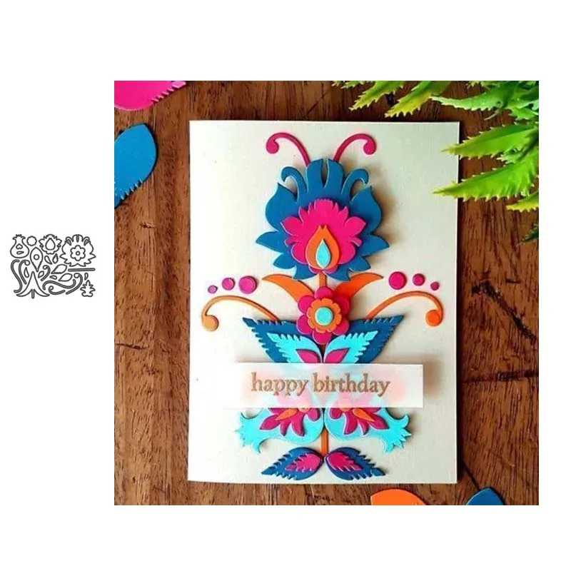 

Metal Cutting Dies Cannibal flower Stencils Scrapbooking Album Paper Decorative Craft Embossing New 2019